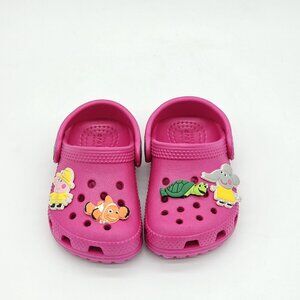 CROCS Pink Kids Sandals with Fun Characters